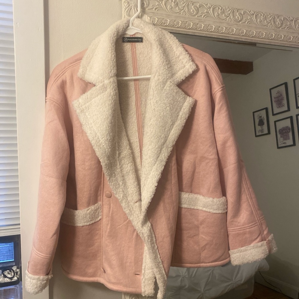 Pink Sherpa-Lined Women's Jacket